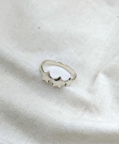 Plata 925 Anillo tres estrellas - comprar online