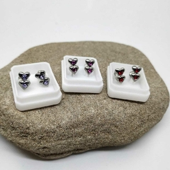 Abridores corazones doble con cubic - comprar online