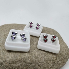 Abridores corazones doble con cubic