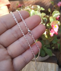 Cadena espejito acero blanco