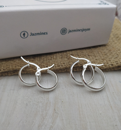 Argollas MICA acero blanco (tamaños pequeños)