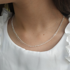 Cadena de bolitas finita Plata 925 - comprar online