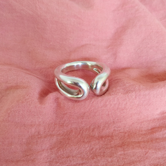 Anillo inflado abierto Plata 925