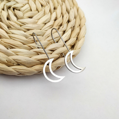 Aros lunas colgantes