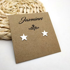 Plata 925 Aros estrellas
