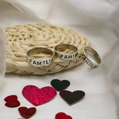 Anillo cinta con grabado