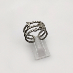 Anillo triple abierto