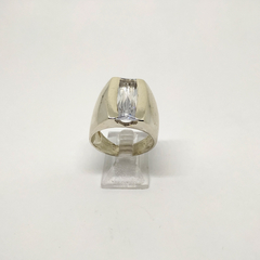 Plata 925 Anillo zircón blanco - comprar online