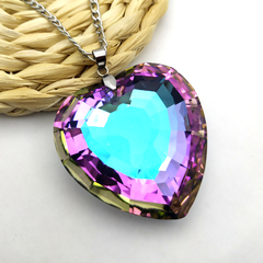 Dije Corazón Cristal Noche (No incluye cadena) - comprar online