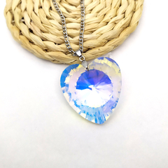 Dije Corazón Cristal Tornasol (No incluye cadena) - comprar online