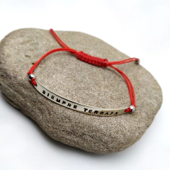 Pulsera grabado personalizado macramé