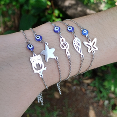 Pulsera centro formita + ojo turco - comprar online