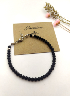 Pulsera de cristales Negra en internet
