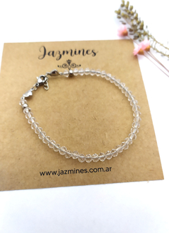 Pulsera cristales traslúcido