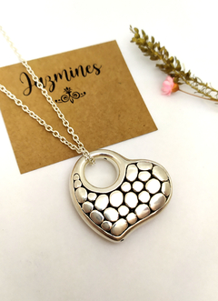 Plata 925 Dije Corazón inflado (No incluye cadena)