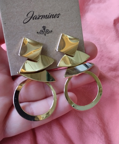 Aros Kerim acero dorado - comprar online