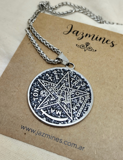 Medallón Tetragramaton esmaltado (no incluye cadena) - comprar online
