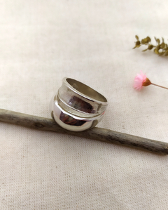 Plata 925 Anillo Bombe canal