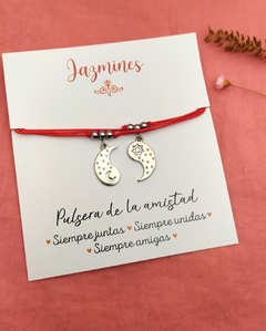 Par Pulseras hilo rojo Sol y Luna para compartir