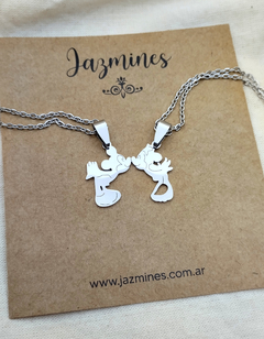 Collar Minnie y Mickey para compartir