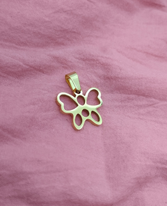 Dije mariposa modelo 2 acero dorado