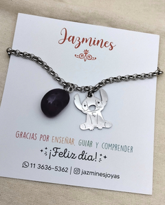 Pulsera Stitch con piedra