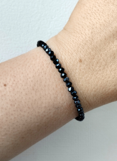 Pulsera de cristales peltre