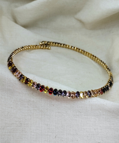 Gargantilla strass multicolor flexible