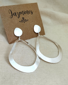Aros Cali colgantes acero blanco