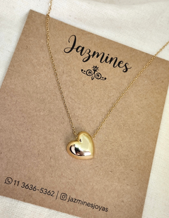 Collar corazón dorado - comprar online