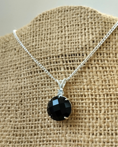 Dije piedra facetada con cubic (no incluye cadena) - tienda online