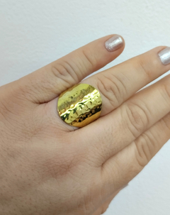 Anillo bronce martillado - comprar online