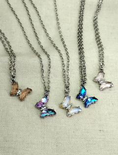 Collar mariposa cristal - Jazmines