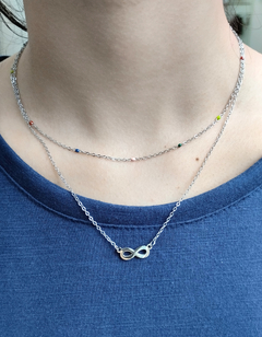 Collar doble con infinito