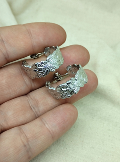 Aros argollas hojas modelo 2 - comprar online