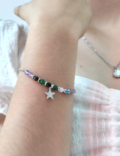 Pulsera con estrella y piedras naturales - comprar online