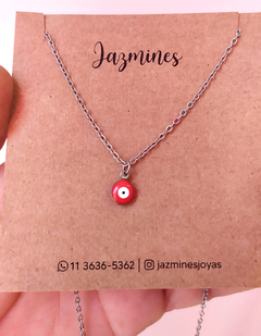 Collar Ojo turco rojo esmaltado - comprar online