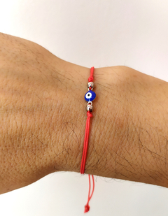 Pulsera hilo rojo con ojito azul - comprar online