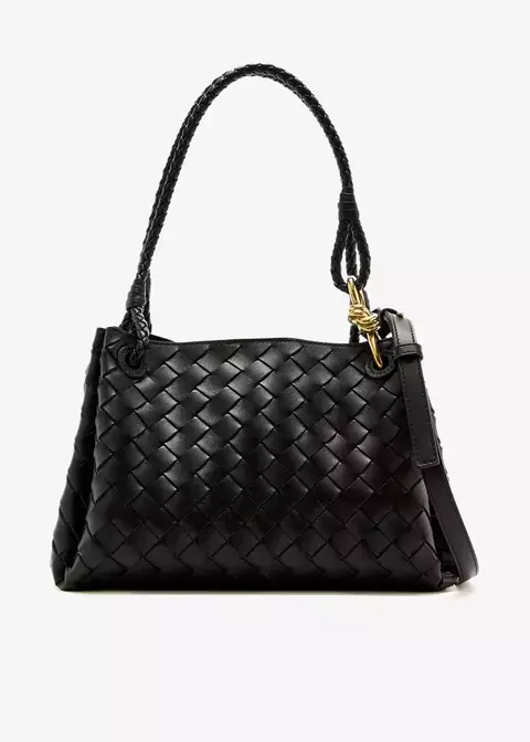 Bolsa de pára-quedas Media na Bottega Veneta