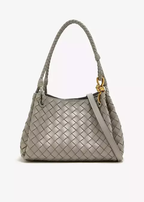 Bolsa de pára-quedas Media na Bottega Veneta