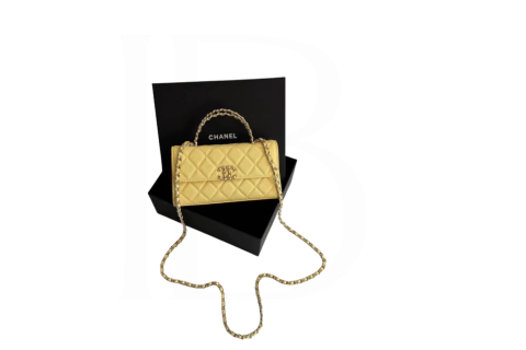 Bolsa Cluth Chanel Verde Claro
