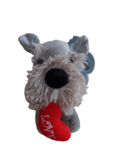 Peluche Perro Schnauzer con Corazón Love - comprar online