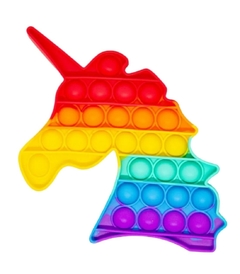 Pop it Unicornio Arcoiris Juego Sensorial Anti estrés Fidget