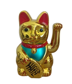Gato de la Suerte Dorado Maneki Neko