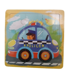 Puzzle Rompecabezas Policía Patrullero 9 Piezas