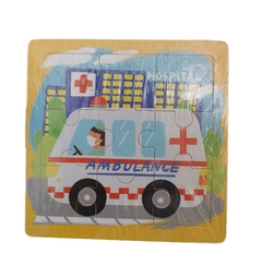 Puzzle Rompecabezas Ambulancia 9 Piezas