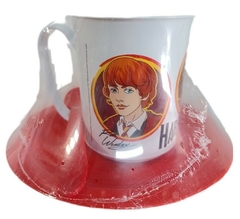 Set Harry Potter Taza + Plato + Cucharita Plástico Infantil 320 ml - Rojo (Mayorista) - comprar online