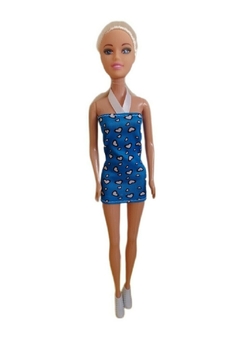Muñeca Articulada Tiny Vestido Azul (Mayorista)