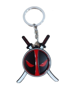 Llavero Deadpool Logo de Metal - (MAYORISTA)