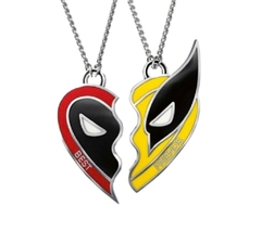Colgantes Collares Deadpool y Wolverine Best Friends para Compartir de Metal - (Mayorista)